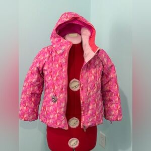Obermyer Snow Jacket, Insulated, Pink, size 6.